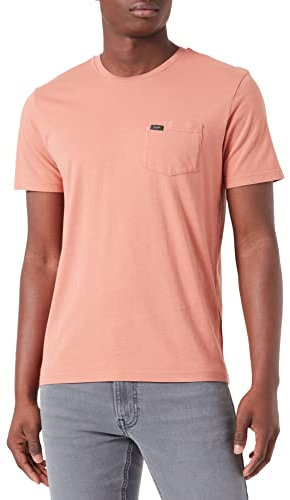 Lee Men's Pocket Tee T-Shirt, Rust, Small