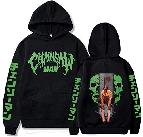 KONDZ Chainsaw Man Hoodie Men Fashion Coat Japanese Anime Denji Hoodies Kids Hip Hop Hoodie Women Sweatshirt Coat Boy Pullovers Manga