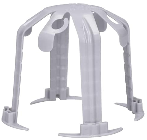 Kaiser Abstandhalter 9310-10 LED-Einbaustrahler Halogen 68-80mm Einbautiefe 40-100mm Hitzeschutz Hohldecke Spots 4 Standbeine werkzeuglos Grau 1 Stück