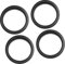 A ABSOPRO Moyeu Centrique Anneaux 73,1 à 60,1mm Roue Alésage Centre Noir (Ensemble de 4)