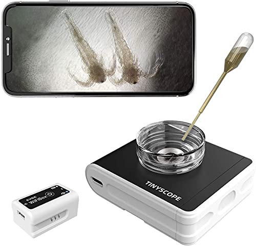 Decor Microscope Phone Microscope 400x to 1000x Magnification Compatible with Android iOS Windows Pocket Portable Microscope (Size : Wifi Connection)