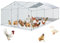 VEVOR Hühnerstall 6x3x2m Hühnerhaus Stahlrahmen PE Plane Freilaufgehege 67,5x170cm Türgröße Kleintiergehege Hühnerkäfig Kleintierstall Geflügelstall Ideal für Hühnern Enten Gänsen Kaninchen