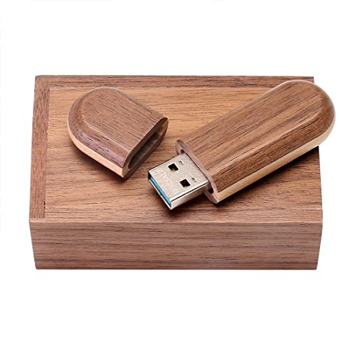 HOZYALE USB-Stick Zweifarbig Holz USB 3.0 Flash Laufwerk 64GB Datenstick Speicherstick Memory Stick mit Holzbox