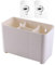Cabilock Hanging Shower Basket 1 Set of Plastic Hanging Shower Basket Kitchen Drain Basket Tableware Holder Sundries Container for Bathroom Kitchen Pantry Kitchen Organizer Basket