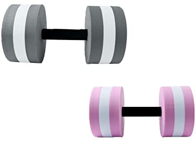 KAREN66 Wasserhantel 1 Paar Aqua-Jogging-Hanteln Grau/Rosa
