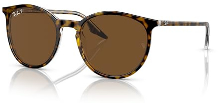 Ray-Ban Rb2204 Unisex-Brille für Erwachsene, Havana On Transparent/Braun polarisiert, 54 mm