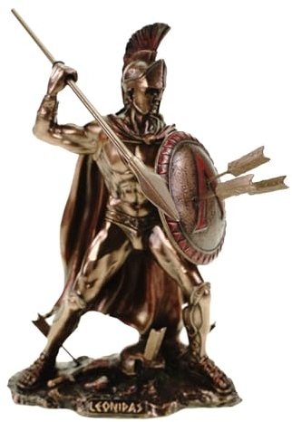 VOGLER Joh. Vogler GmbH Leonidas, König von Sparta, mit Speer und Schild, bronziert
