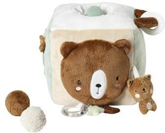 Vertbaudet Baby Activity-Stoffwürfel Green Forest braun