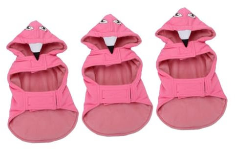 ABOOFAN 3-teiliges Haustier-Kapuzenpullover-umhang Aus Baumwolle Mit Flamingo-Print Für Hunde Und Katzen Outdoor-sportbekleidung Größe XL