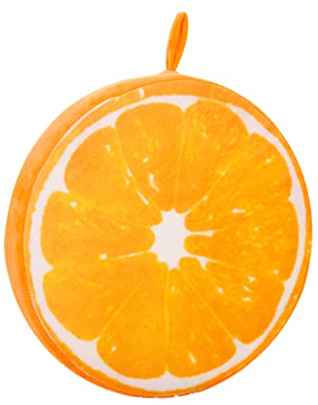 IMIKEYA Spielzeug Fruchtkissen Essenskissen Orangefarbenes Kissen Süßes Stuhlkissen Kissen Kissen Kiwi-Kissen Yoga-nackenkissen Süßes Kissen Meditationszubehör Drehteller Kind Boden Obst
