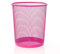 Sinoba Papierkorb Mülleimer Abfalleimer Papiereimer Draht Höhe 26 cm klein 10 Liter (Pink)