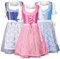 MS-Trachten Kinder Dirndl Kinderdirndl Trachtenkleid Emily (152, Pink)