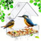 Wild Bird Window Feeder, Bird Feeder Birds House for Outdoor with 3 Strong Suction Cups, Acrylic Clear Bird Feeders for Small Birds