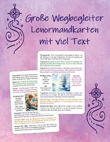 Große Wegbegleiter Lenormandkarten mit viel Text