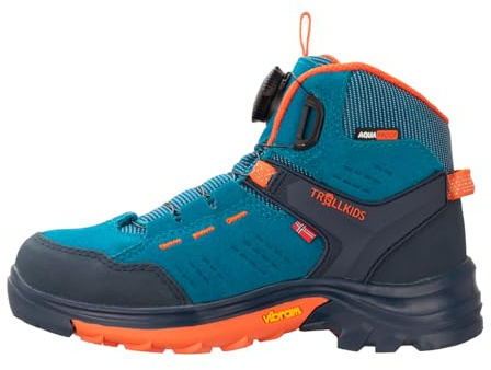 Trollkids Kids Gjende Hiker Mid 38, Atlantic Blue