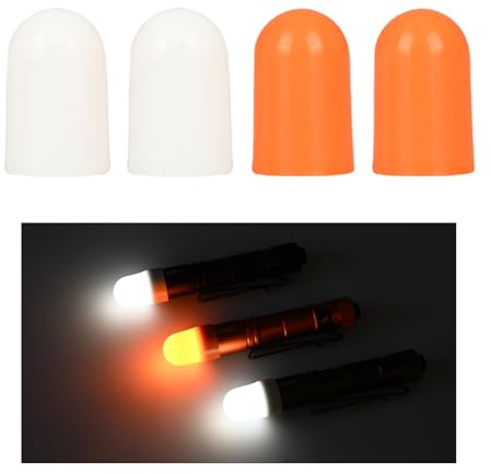 ACEBEAM Blitzlicht-Diffusorkappe, passend für Lichter mit einem Durchmesser von 16–19 mm, kompatible ACEBEAM Taschenlampen-Modelle: Pokelit AA, Pokelit 2AA, ACEBEAM RX (4 Stück)