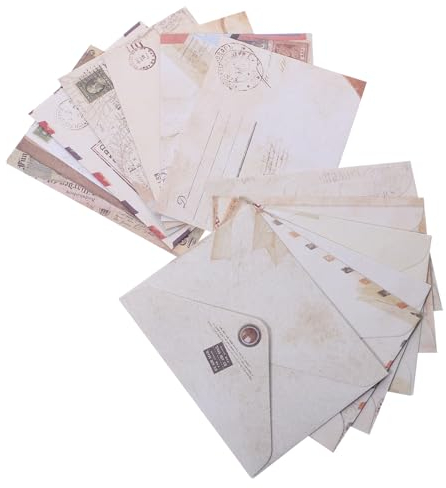 SEWACC 60 Stück Kleine Umschläge Im Vintage Umschläge Im Europäischen Grußkarten Umschläge Einladungsumschläge Kleine Retro Umschläge Winzige Briefumschläge Aus Papier