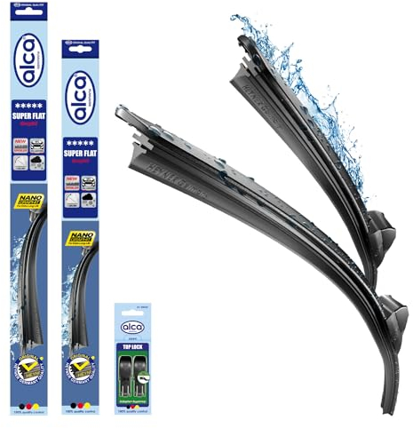 alca® Scheibenwischer Set passend für VW CADDY III Kasten (09.2010-05.2015) SUPER FLAT Flachbalkenwischer