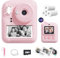 Joyjam Cámara de impresión instantánea para niños, HD 1080P 30MP de doble lente para selfie, cámara digital para niños con tarjeta SD, 3 rollos de papel impreso, regalos de cumpleaños de Navidad,