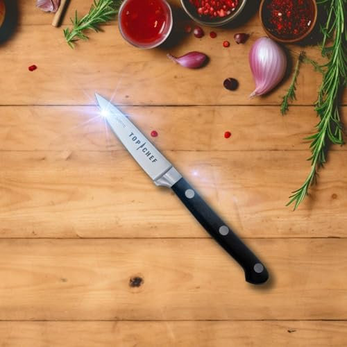 Premium Küchenmesser mit scharfer und langlebiger Klinge aus rostfreiem Stahl, Ideal für präzises Schneiden und Zerkleinern von Fleisch, Gemüse u. Obst, Vielseitiger Messer einsetzbar in jeder Küche