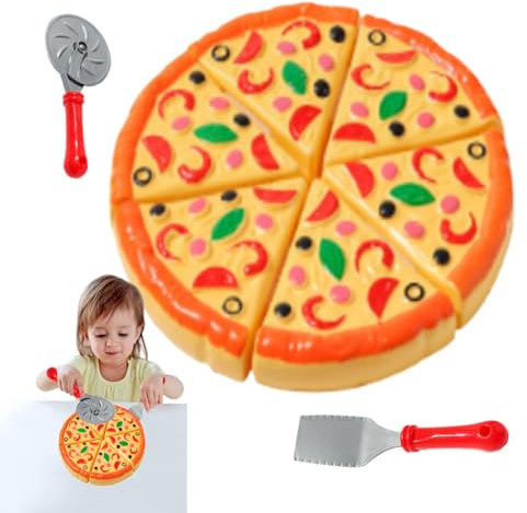 Kids Pizza Playset, Pizza Play Kitchen Accessories, Cooking And Cutting Kids Games, Interactive And Educational, Fun Learning Experiences For Children