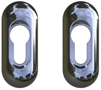 Ultion Sweet Chrome Slim Escutcheon Keyhole Cover | Modern Design, Part of the Ultion Sweet Range, Matching Hardware Available