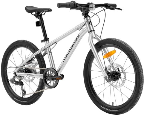 ROCKBROS Darwin Ⅲ Kinderfahrrad 20 Zoll Mountainbike für Kinder Jungen Mädchen 8-12 Jahren, mit 7 Gang Schaltung Jungenfahrrad Fahrrad aus Aluminum Frame mit Starre Gabel