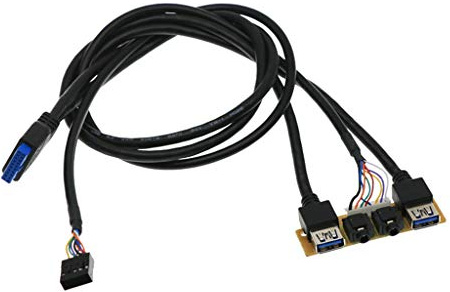 PC-Computer für Gehäuse, Front-Panel, USB-Port, Mikrofon, Kopfhörerkabel, USB 3.0 + USB 3.0 + für Port Interna Ports I/O Board
