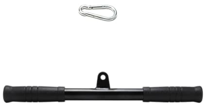 HOOLRZI Gerader Latzugstab, 40 cm, Fitness-Kabelbefestigung für Trizeps- und Rücken-Workout, Krafttrainingsgerät, Griff und Krafttraining