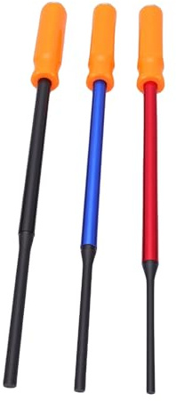 HELEVIA Langes Splinttreiberset, 40 Cm Länge mit 1/4 Zoll, 5/16 Zoll und 3/8 Schlagköpfen, Ergonomischem Griff und Schlagkappe, für die Demontage von Bremssattelstiften