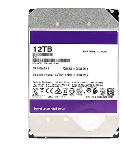 XJEDFTOZD 12TB HDD Surveillance Internal Hard Drive Disk 3.5 Cache HD SATAIII 6Gb/s Harddisk for CCTV DVR NVR Recorder HIK OEM