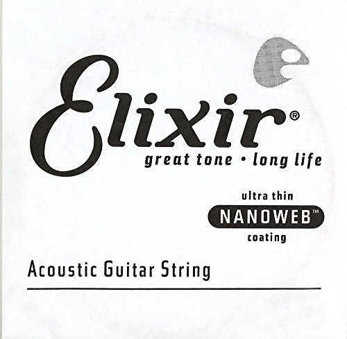 Elixir® Saiten Phosphor Bronze Akustikgitarre-Einzelsaite mit NANOWEB® Beschichtung (.032)