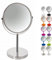 Spirella Schminkspiegel Kosmetikspiegel Standspiegel Badezimmerspiegel Sydney 2-Fach Vergrößerung - Ø 17cm - Silber glänzend