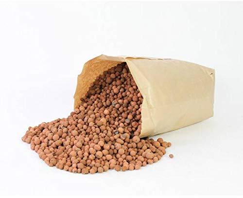 artplants.de Argilla espansa in granuli/Argilla per Piante, Marrone, 40 Litri, 16kg - Idroponica per vasi/Argilla Decorativa