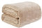 Dreamscene Beige Throw for Sofa, Soft Cosy Warm Honeycomb Waffle Mink Faux Fur Fleece Throw Blanket for Bed King Size Throws Lightweight Fluffy Fleece Blanket, 200 x 240cm