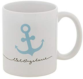 Lieblingstasse Anker in blau | Kaffeebecher | Geburtstag | Geschenkidee für Männer | verpackt in passender Geschenkbox mit Geschenk-Aufkleber | Stay Inspired! by Lisa Wirth