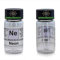 Neon Element 10 ne, Gas 99,9% in Mini Flagon and Vial of Glass with Label