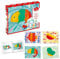 DJECO Kit Peinture Propre et Facile Multicolore, dès 18 mois - Créativité Sans Désordre - 4 Pochettes Illustrées Rinçables, 4 Couleurs de Peinture - Apprentissage Couleurs et Animaux