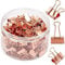 Bright Creations Rose Gold Binder Clips (0.75 in, 100 Pack)