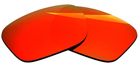 BLAZERBUCK Verres polarisés de rechange pour lunettes de soleil Oakley Holbrook Mix OO9384/Holbrook Mix Asian Fit OO9385, Rouge feu polarisé, 0