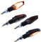 Halogen Blinker Set Wave schwarz getönt kurz Chopper Tourer Motorrad Quad Roller Bobber Custom Old School