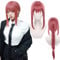 Anime Long Orange Pink Cosplay Wigs for Halloween Costume Party Adult Hair Wig