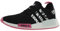 adidas Women's NMD R1 W Running Shoe, Black/Rose Tone/White, 8 US