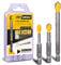 Amboss DryAngle Set Ø 6/8 / 10 mm - Fliesenbohrer Glasbohrer Keramikbohrer - Sechskantschaft für Bohrmaschinen - Glas/Wandfliesen/Dachziegel/Keramik bohren
