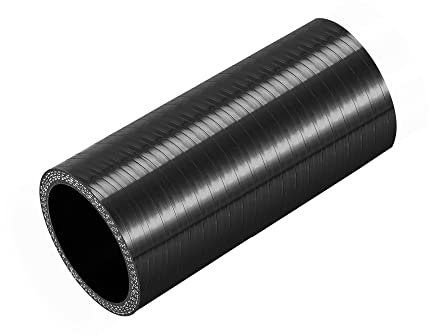 A ABSOPRO Auto Raffreddamento Flessibile Attacco Tubo Dritto 35mm Silicone Nero