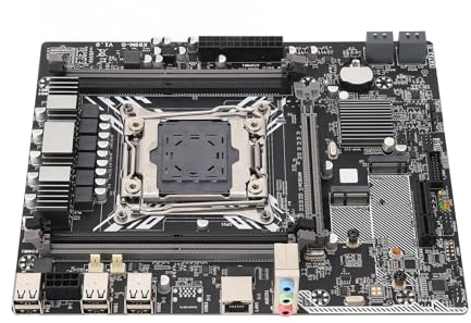 Cuifati Scheda Madre X99M G, Scheda Madre da Gioco LGA 2011 V3 CPU 4 DDR4 con SATA3.0/M.2 NVME, 128GB DDR4, USB3.0/2.0, Scheda di Rete Gigabit, Interfaccia WiFi M.2
