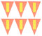 Happyyami 6 Stücke Ersatz Orange Wimpel Sicherheitsflagge Gut Fahrrad Sicherheitsflagge Reflektierende Fahrrad Sicherheitsflagge Für Kinderfahrrad Elektroauto Outdoor Zelt Fahrradwimpel