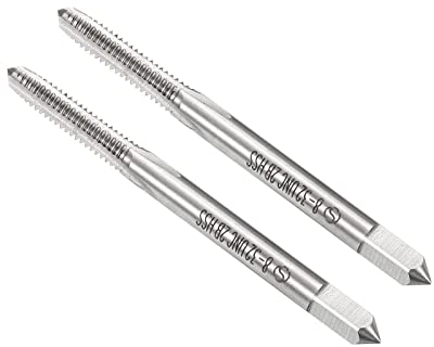 CoCud Filetage Fraisage Tarauds, 8#-32 UNC Filetage 2B, Haut Vitesse Acier Machine 3 Droit Flûtes Vis Filetage Outil - (Applications: pour Tapotement Perçage Machine), 2-Pièces