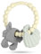 Vicloon Beißring Baby, Beißring aus Silikon, Baby Beißspielzeug BPA-frei Zahnen Nursing Zubehör für 3+ Monate Babys Kleinkinder Sensorisches Kauen Molar Spielzeugm (Beige)