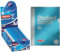 Tipp-Ex Korrekturroller Easy Correct zum seitlichen Korrigieren & Brunnen 1067147 Notizblock/Collegeblock Dotted Premium Deckblatt, 5 Stück cyan-metallic